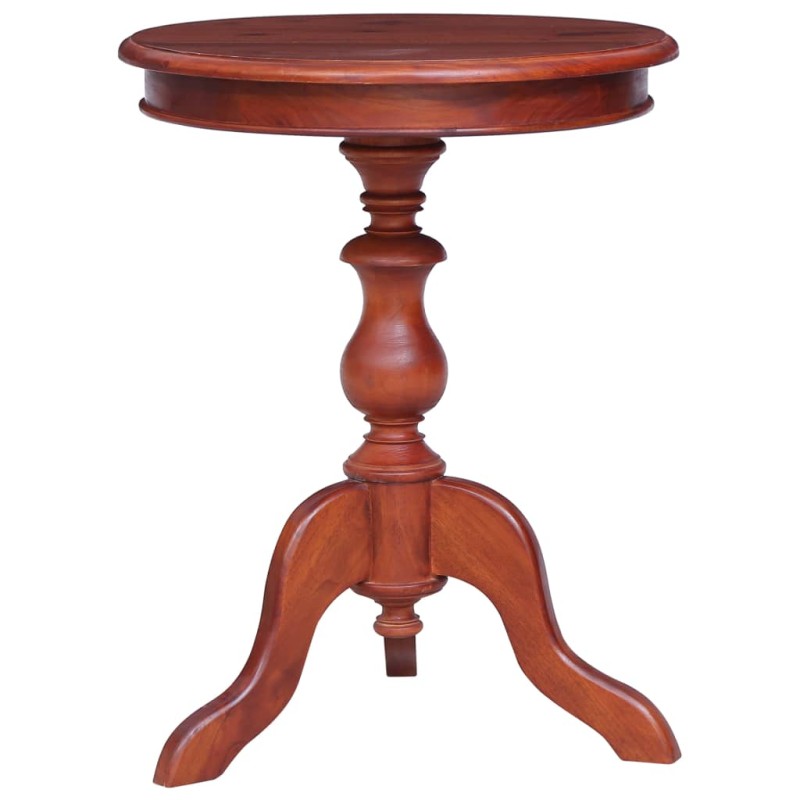 vidaXL Mesa auxiliar de madera maciza de caoba marrón 50x50x65 cm vidaXL Mesa auxiliar de madera maciza de caoba marrón 50x50x65 cm