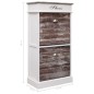vidaXL Mueble zapatero de madera de Paulownia marrón 50x28x98 cm vidaXL Mueble zapatero de madera de Paulownia marrón 50x28x98 cm