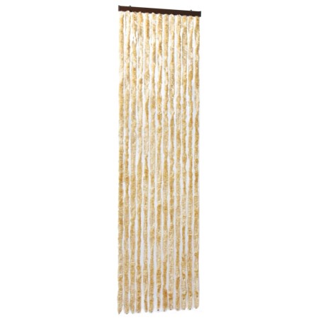 vidaXL Cortina mosquitera de chenilla beige 56x185 cm 