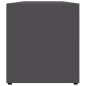 vidaXL Mueble de TV madera contrachapada gris 120x34x37 cm