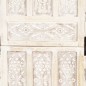 vidaXL Biombo 5 paneles tallado a mano madera mango blanco 200x165 cm vidaXL Biombo 5 paneles tallado a mano madera mango blanco 200x165 cm
