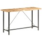 vidaXL Mesa de bar madera maciza de mango rugosa 180x70x107 cm