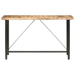 vidaXL Mesa de bar madera maciza de mango rugosa 180x70x107 cm