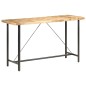 vidaXL Mesa de bar madera maciza de mango rugosa 180x70x107 cm