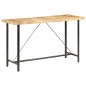 vidaXL Mesa de bar madera maciza de mango rugosa 180x70x107 cm