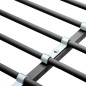 vidaXL Estructura de litera con mesa de metal negro 90x200 cm vidaXL Estructura de litera con mesa de metal negro 90x200 cm