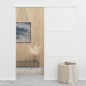 vidaXL Puerta corredera con topes suaves vidrio ESG aluminio 76x205 cm vidaXL Puerta corredera con topes suaves vidrio ESG aluminio 76x205 cm