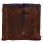 vidaXL Taburete plegable de cuero auténtico y madera de teca maciza vidaXL Taburete plegable de cuero auténtico y madera de teca maciza