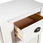 vidaXL Mesita de noche Hill madera maciza de pino blanco 46x35x49,5 cm vidaXL Mesita de noche Hill madera maciza de pino blanco 46x35x49,5 cm
