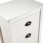 vidaXL Mesita de noche Hill madera maciza de pino blanco 46x35x49,5 cm vidaXL Mesita de noche Hill madera maciza de pino blanco 46x35x49,5 cm