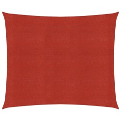 vidaXL Toldo de vela rojo HDPE 160 g/m² 2,5x3 m