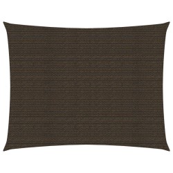 vidaXL Toldo de vela HDPE marrón 160 g/m² 3,5x5 m  