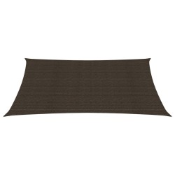 vidaXL Toldo de vela HDPE marrón 160 g/m² 3,5x5 m  