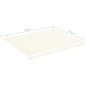 vidaXL Tela de repuesto para toldo gris antracita 4,5x3,5 m