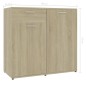 vidaXL Aparador de madera contrachapada color roble Sonoma 80x36x75 cm