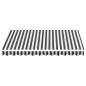 vidaXL Tela de repuesto para toldo gris antracita y blanco 3x2,5 m