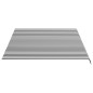 vidaXL Tela de repuesto para toldo gris antracita y blanco 4x3 m vidaXL Tela de repuesto para toldo gris antracita y blanco 4x3 m
