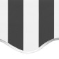vidaXL Tela de repuesto para toldo gris antracita y blanco 4x3 m vidaXL Tela de repuesto para toldo gris antracita y blanco 4x3 m