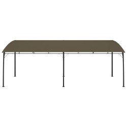 vidaXL Toldo parasol de jardín gris taupe 6x3x2,55 m