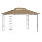 vidaXL Cenador gris taupé 4x3x2,7 m 160 g/m² vidaXL Cenador gris taupé 4x3x2,7 m 160 g/m²