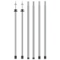 vidaXL Postes telescópicos de toldo 2 uds acero galvanizado 102-260 cm vidaXL Postes telescópicos de toldo 2 uds acero galvanizado 102-260 cm