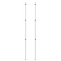 vidaXL Postes telescópicos de toldo 2 uds acero galvanizado 102-260 cm vidaXL Postes telescópicos de toldo 2 uds acero galvanizado 102-260 cm