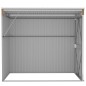 vidaXL Cobertizo jardín pared acero galvanizado marrón 118x194x178 cm vidaXL Cobertizo jardín pared acero galvanizado marrón 118x194x178 cm