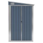 vidaXL Cobertizo de jardín pared acero galvanizado gris 118x288x178 cm vidaXL Cobertizo de jardín pared acero galvanizado gris 118x288x178 cm