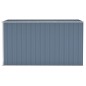 vidaXL Cobertizo de jardín pared acero galvanizado gris 118x288x178 cm vidaXL Cobertizo de jardín pared acero galvanizado gris 118x288x178 cm