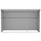 vidaXL Cobertizo de jardín pared acero galvanizado gris 118x288x178 cm vidaXL Cobertizo de jardín pared acero galvanizado gris 118x288x178 cm
