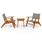 vidaXL Juego de bistró 3 piezas madera maciza de acacia vidaXL Juego de bistró 3 piezas madera maciza de acacia