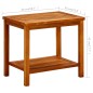 vidaXL Mesa de centro de madera maciza de acacia 50x35x45 cm vidaXL Mesa de centro de madera maciza de acacia 50x35x45 cm