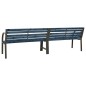 vidaXL Banco doble de jardín 241 cm madera de abeto chino gris vidaXL Banco doble de jardín 241 cm madera de abeto chino gris