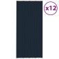 vidaXL Panel para tejado acero galvanizado antracita 12 uds 100x45 cm vidaXL Panel para tejado acero galvanizado antracita 12 uds 100x45 cm