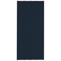 vidaXL Panel para tejado acero galvanizado antracita 12 uds 100x45 cm