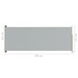 vidaXL Toldo lateral retráctil de jardín gris 117x300 cm vidaXL Toldo lateral retráctil de jardín gris 117x300 cm