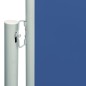 vidaXL Toldo lateral retráctil de jardín azul 200x600 cm