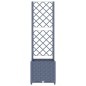 vidaXL Jardinera con enrejado PP gris oscuro 40x40x136 cm vidaXL Jardinera con enrejado PP gris oscuro 40x40x136 cm