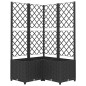vidaXL Jardinera con enrejado PP negro 80x80x136 cm vidaXL Jardinera con enrejado PP negro 80x80x136 cm