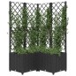 vidaXL Jardinera con enrejado PP negro 80x80x136 cm vidaXL Jardinera con enrejado PP negro 80x80x136 cm