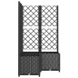 vidaXL Jardinera con enrejado PP negro 80x80x136 cm vidaXL Jardinera con enrejado PP negro 80x80x136 cm