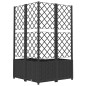 vidaXL Jardinera con enrejado PP negro 80x80x136 cm vidaXL Jardinera con enrejado PP negro 80x80x136 cm