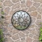 vidaXL Espejo de jardín redondo hierro negro uso exterior 40x3 cm vidaXL Espejo de jardín redondo hierro negro uso exterior 40x3 cm