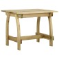 vidaXL Mesa de jardín de madera de pino impregnada 110x74x75 cm 