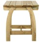 vidaXL Mesa de jardín de madera de pino impregnada 110x74x75 cm 