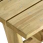 vidaXL Mesa de jardín de madera de pino impregnada 110x74x75 cm 