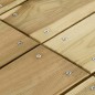vidaXL Mesa de jardín de madera de pino impregnada 110x74x75 cm 