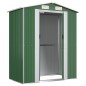 vidaXL Cobertizo de jardín acero galvanizado verde 192x108x223 cm vidaXL Cobertizo de jardín acero galvanizado verde 192x108x223 cm