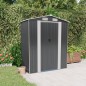 vidaXL Cobertizo de jardín acero galvanizado antracita 192x108x223 cm