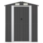 vidaXL Cobertizo de jardín acero galvanizado antracita 192x108x223 cm